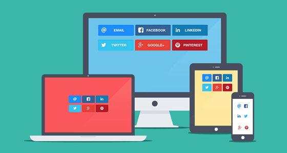 botones redes sociales